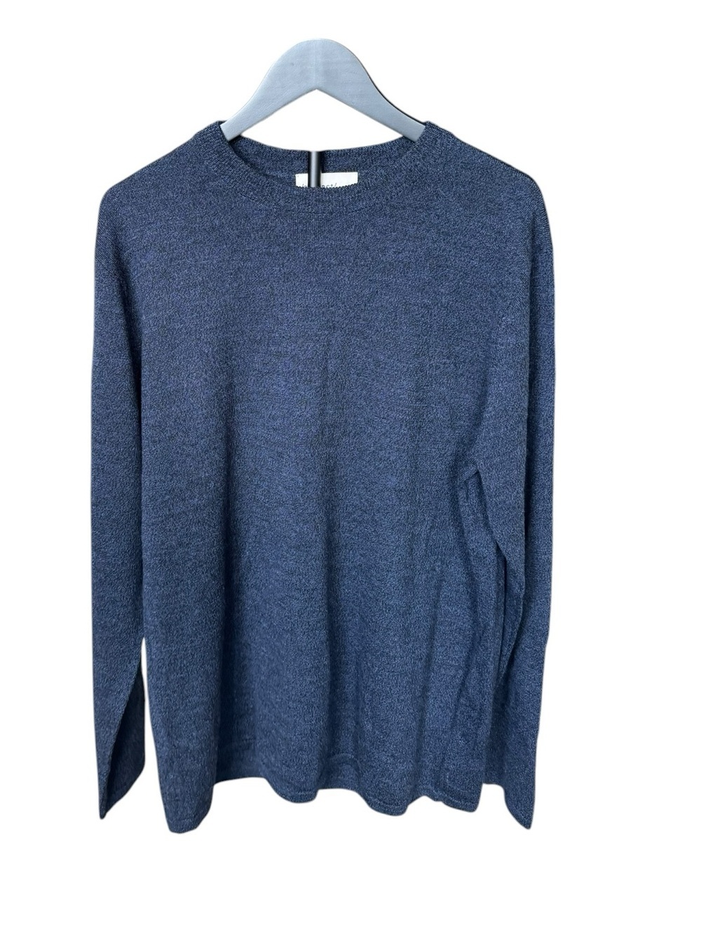 Artefact 100% Merino Wool Blue Crewneck Sweater Men’s Large Quiet Luxury T32